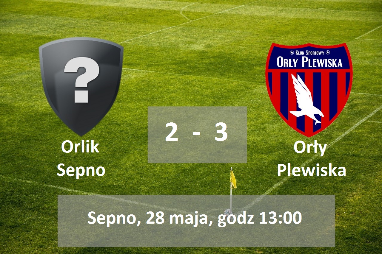 Orlik Sepno – Orły Plewiska (2:3)