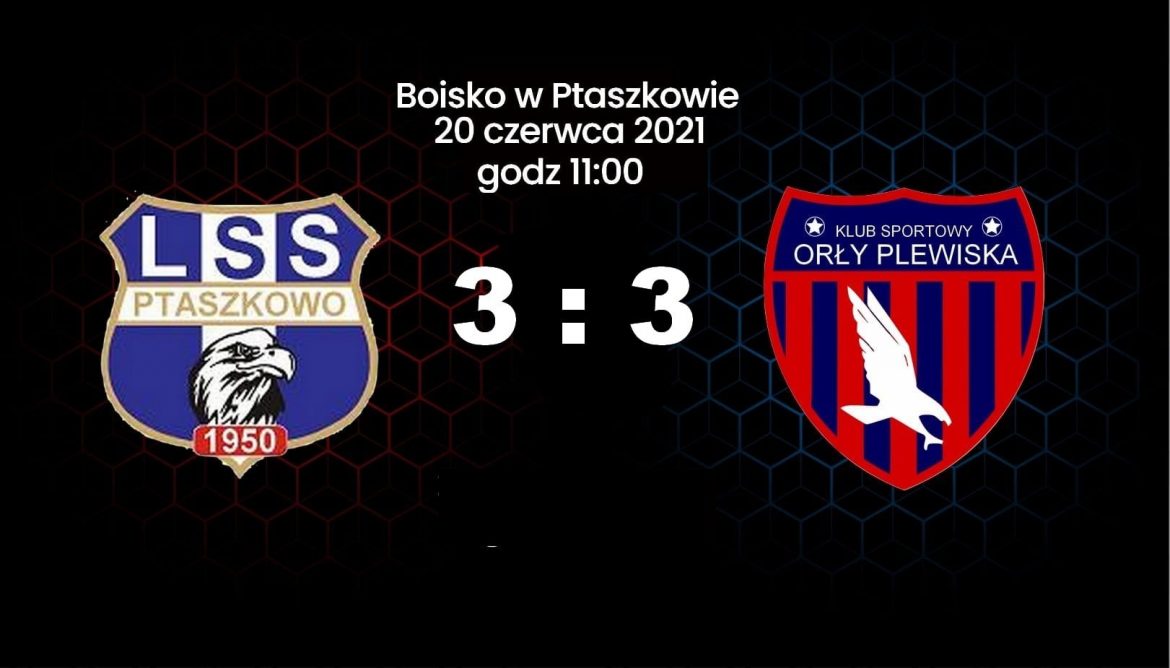 LSSG Gminy Grodzisk Ptaszkowo – Orły Plewiska 3:3 (2:1)