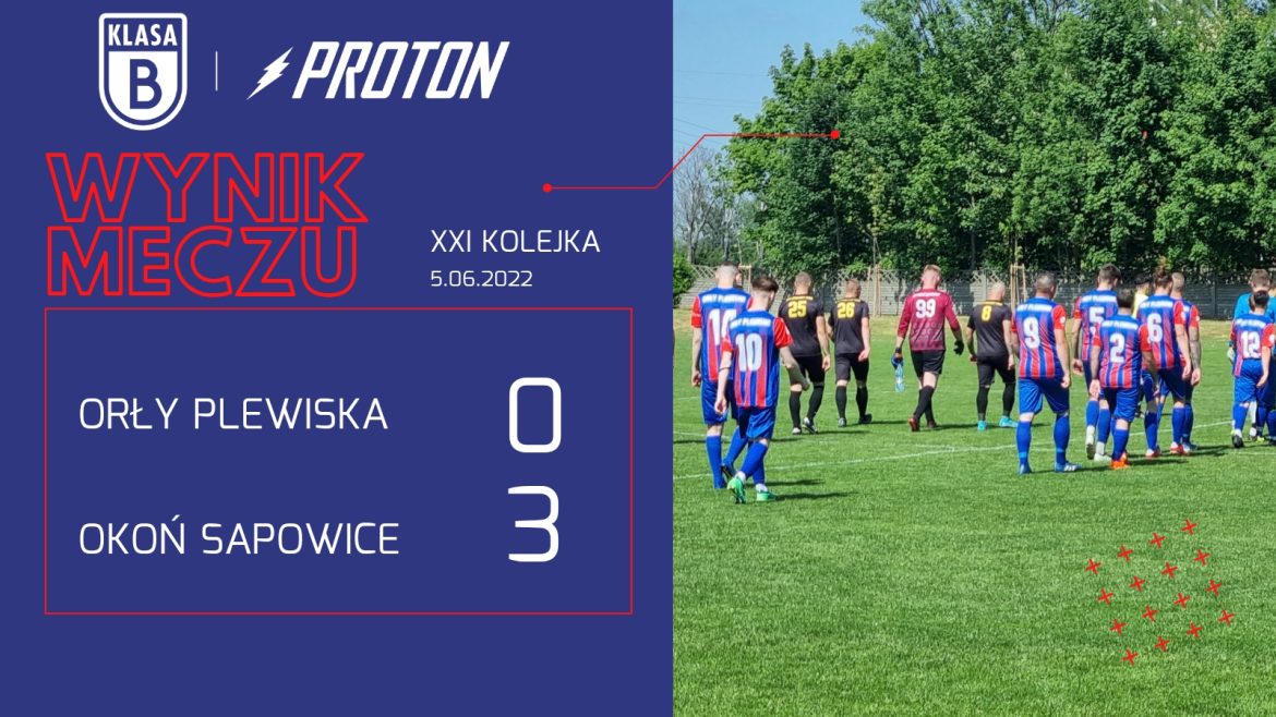 Orły Plewiska 0:3 Okoń Sapowice