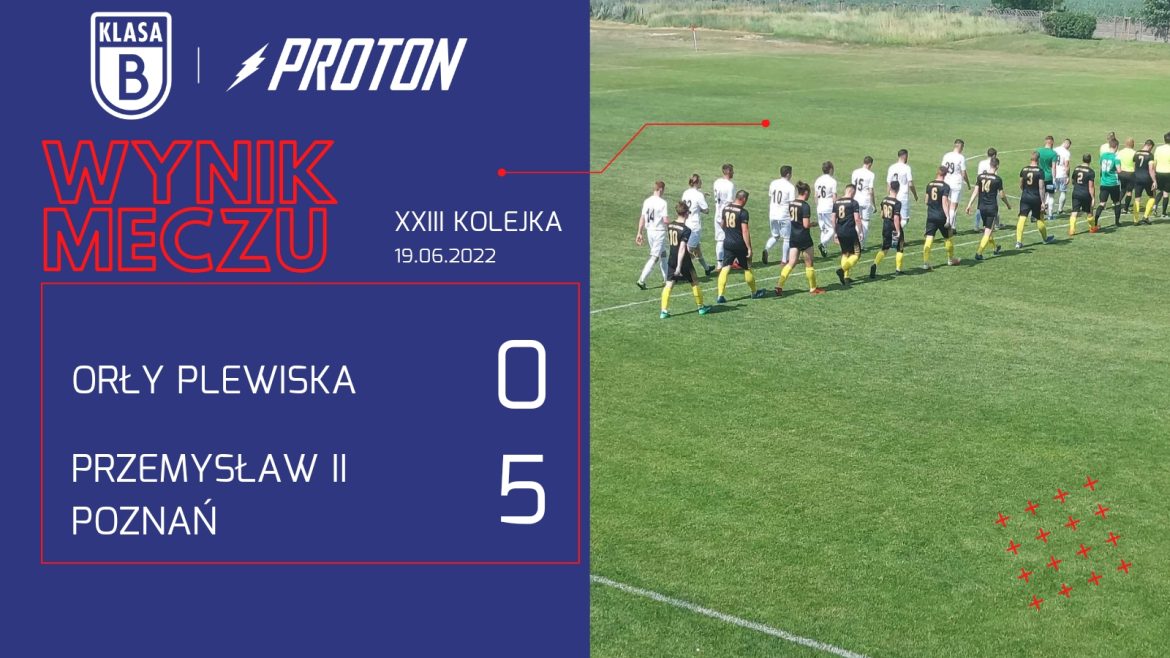 Orły Plewiska 0-5 MKS Przemysław II Poznań