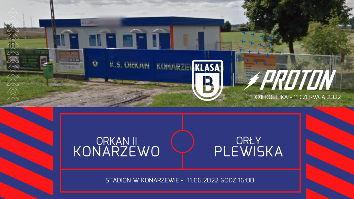 22 kolejka: Orkan II Konarzewo – Orły Plewiska