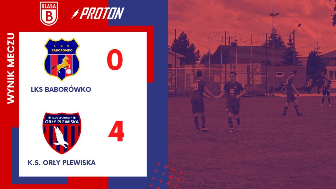 LKS Baborówko 0 – 4 Orły Plewiska