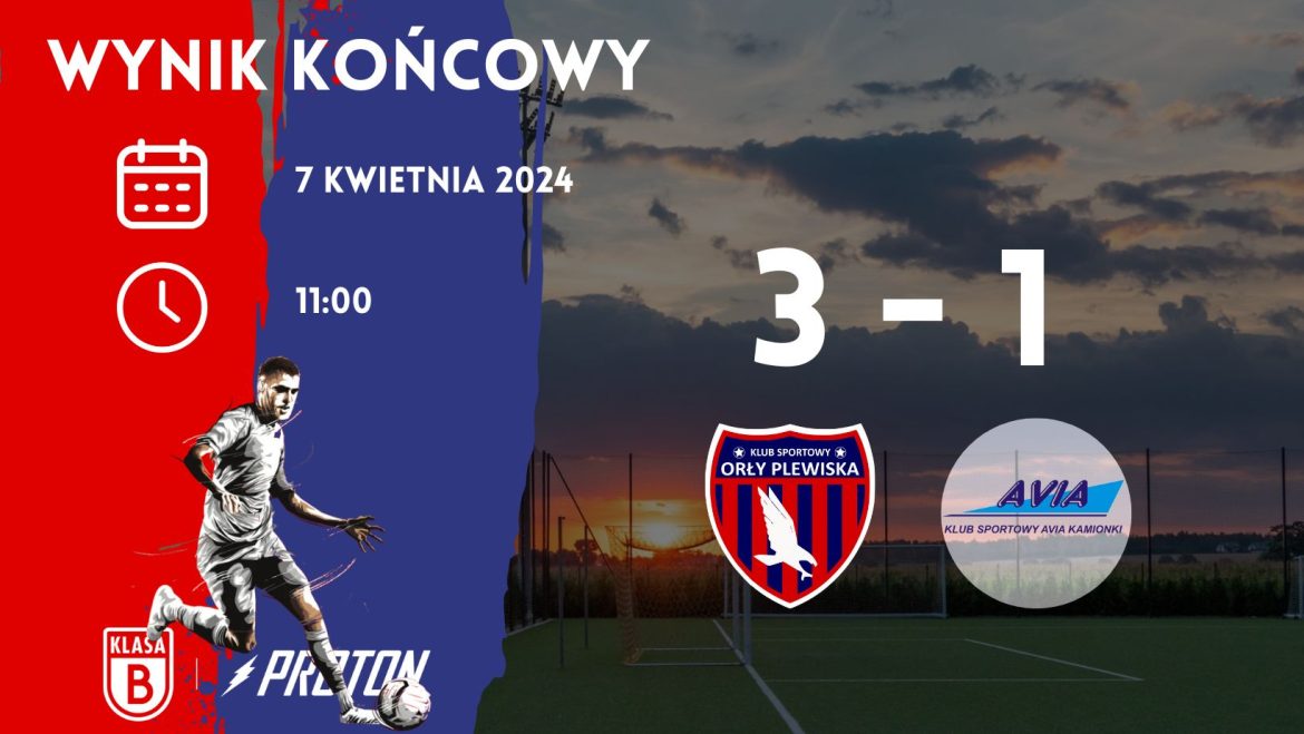 Kolejka 16: Orły Plewiska 3-1 AVIA II Kamionki