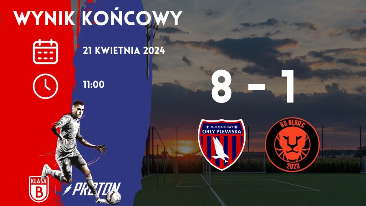 Kolejka 18: Orły Plewiska 8-1 KS Dębiec