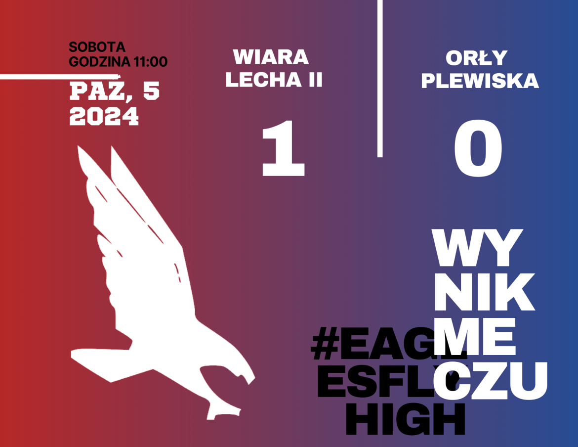 Wiara Lecha II 1:0 Orły Plewiska